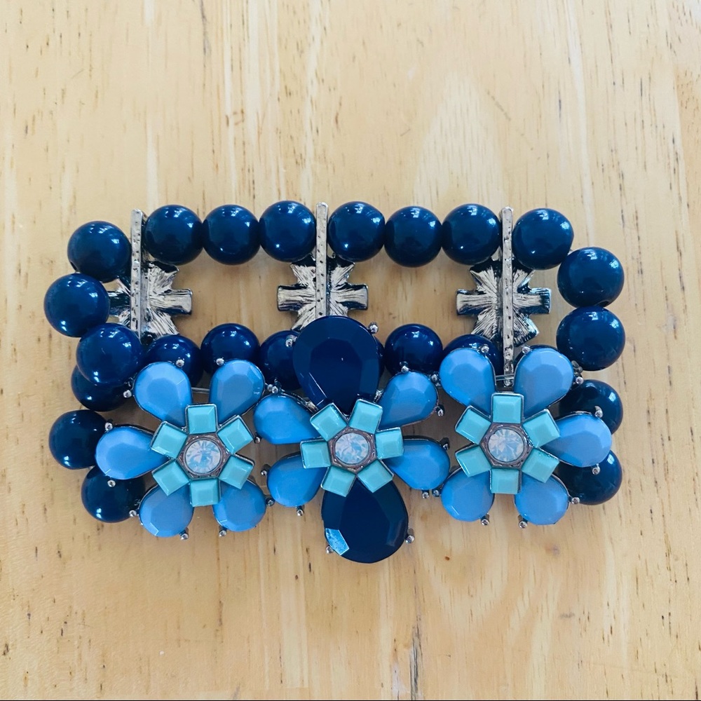 Blue Beaded Bracelet